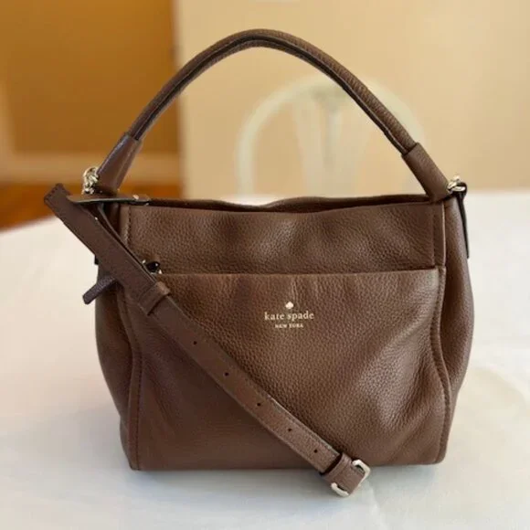 KATE SPADE | New York Leila North South Pebbled Leather Crossbody Bag - Picture 1 of 16